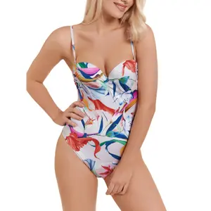 Maillot de bain 1 pièce bustier préformé multipositions femme Lisca Nice image-1