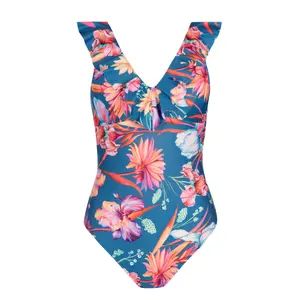 Bañador de una pieza preformado sin aros mujer Lisca Rimini image-4