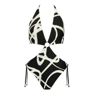 Eén stuk badpak monokini zonder beugels voor dames Lisca Honolulu image-4