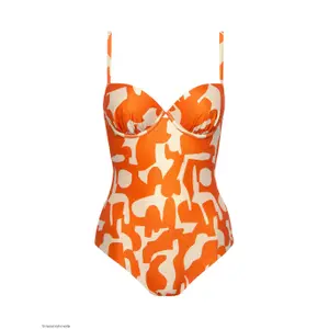 Women's molded one-piece swimsuit Lisca Aswan image-0