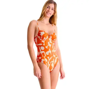 Women's molded one-piece swimsuit Lisca Aswan image-3