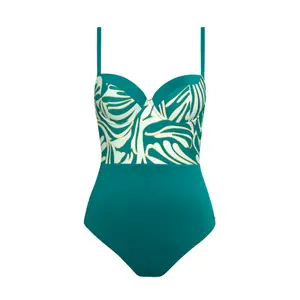 Women's molded one-piece swimsuit Lisca Gold Coast image-4