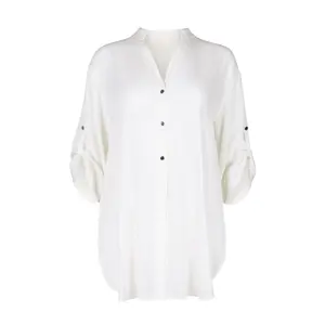 Túnica de camisa de verano con mangas cortas para mujer Lisca Panama image-0