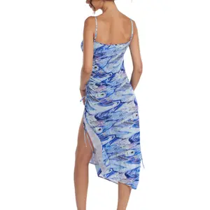 Sommarklänning midi med tunna axelband för kvinnor Lisca Indonesia image-3