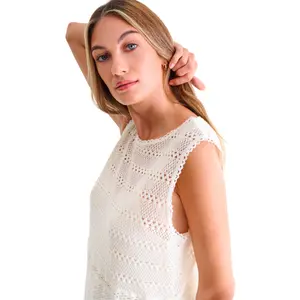 Lång ärmlös sommarklänning för kvinnor Lisca Calvi image-5