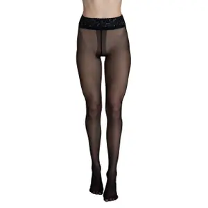 Transparente Strumpfhose mit dekorativem Bund für Frauen Lisca Selection 30 DEN image-0