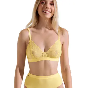 Sujetador bralette de triángulo sin aros para mujer Lisca Sunflower image-0