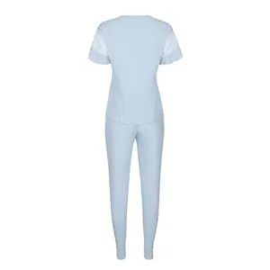 Pyjama pantalon top manches courtes femme Lisca Smooth image-2