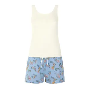Damen Pyjama-Short mit Tanktop Lisca Posh image-4