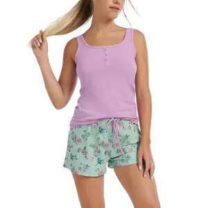 Damen Pyjama-Short mit Tanktop Lisca Posh image-0