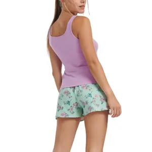 Damen Pyjama-Short mit Tanktop Lisca Posh image-1