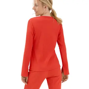 Dames pyjama met V-hals en lange mouwen Lisca Lucky image-4