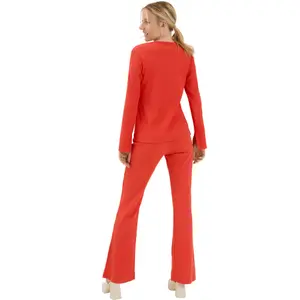 Dames pyjama met V-hals en lange mouwen Lisca Lucky image-5
