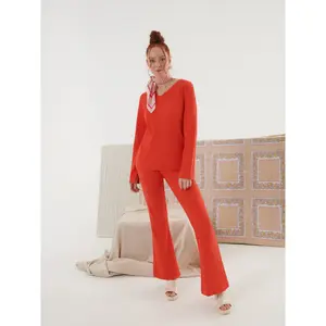 Dames pyjama met V-hals en lange mouwen Lisca Lucky image-3