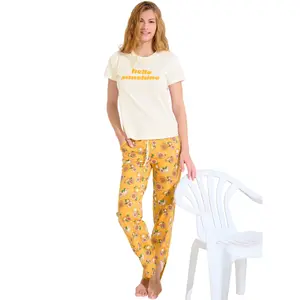 Dames pyjama broek t-shirt Lisca Summer image-2