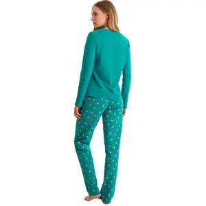 Schlichte Damen-Pyjama-Hose Lisca Foxy image-1