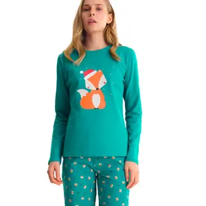 Schlichte Damen-Pyjama-Hose Lisca Foxy image-2