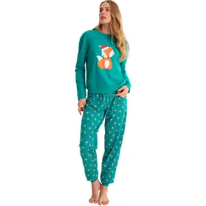 Dames pyjama met lange mouwen Lisca Foxy image-2