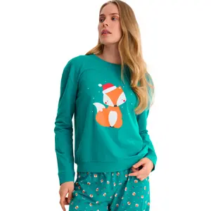 Dames pyjama met lange mouwen Lisca Foxy image-3