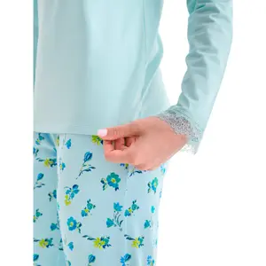 Pigiama a maniche lunghe e pantaloni donna Lisca Bloomy image-4