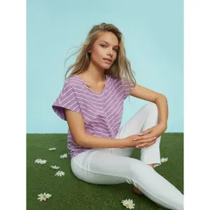T-shirt με φαρδιές ώμους για γυναίκες Lisca Posh image-4