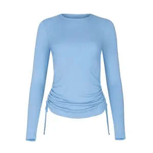 Women's long sleeve adjustable side T-shirt Lisca Kenza image-0