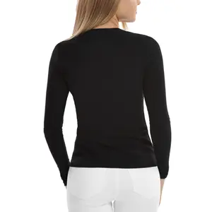 Women's long sleeve adjustable neck T-shirt Lisca Kenza image-3