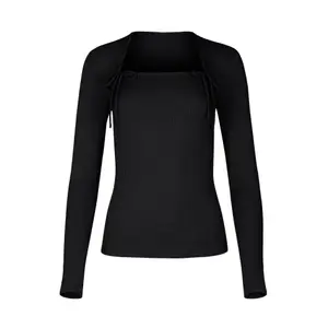 Women's long sleeve adjustable neck T-shirt Lisca Kenza image-0