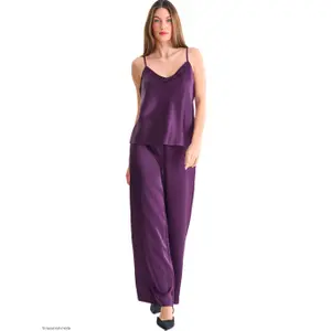 Pyjamahose Damen Lisca Satin Luxe image-1