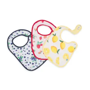 Set of 3 cotton baby bibs Little Unicorn Tetra image-0