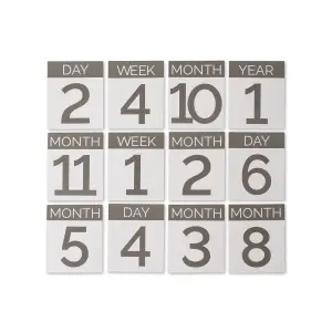 Cotton muslin photo blanket with baby step cards Little Unicorn Planetary image-2