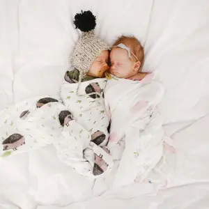 Baby swaddling towel Little Unicorn Deluxe Bambou image-4