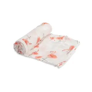 Extra-soft baby diaper Little Unicorn Deluxe Bambou image-0