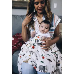 Extra-soft baby diaper Little Unicorn Deluxe Bambou image-2