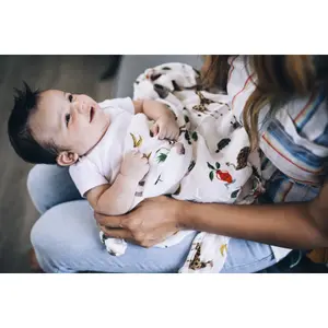 Extra-soft baby diaper Little Unicorn Deluxe Bambou image-3