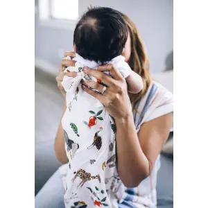 Extra-soft baby diaper Little Unicorn Deluxe Bambou image-4