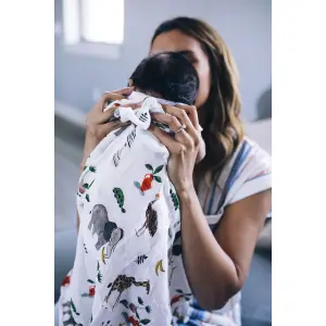 Extra-soft baby diaper Little Unicorn Deluxe Bambou image-5