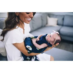 Extra-soft baby diaper Little Unicorn Deluxe Bambou image-2