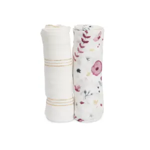 Set of 2 extra-soft baby diapers Little Unicorn Deluxe Bambou image-2