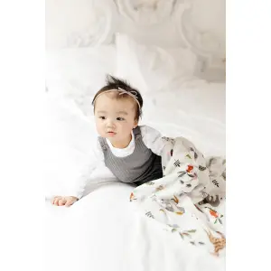 Set of 2 extra-soft baby diapers Little Unicorn Deluxe Bambou image-4