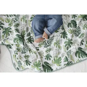 Cotton muslin baby diaper Little Unicorn image-4