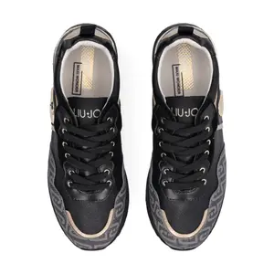Monogram Print Sneakers Dames Liu Jo Maxi Wonder 01 image-3