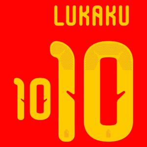 Home flocking Belgium Coupe du Monde LUKAKU #10 2026