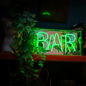 Neon illuminated sign Locomocean Bar Green image-0