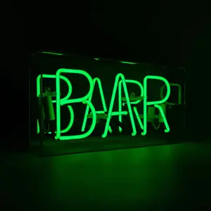 Neon illuminated sign Locomocean Bar Green image-3