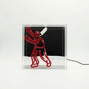 Neon illuminated sign Locomocean Bookcase Man image-4