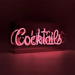 Neon illuminated sign Locomocean Cocktails Pink image-1