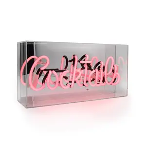 Neon illuminated sign Locomocean Cocktails Pink image-3