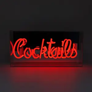 Neonoplyst skilt Locomocean Cocktails Red image-0