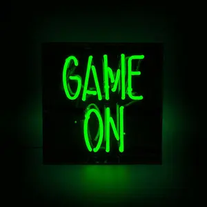 Neon illuminated sign Locomocean Game On image-0